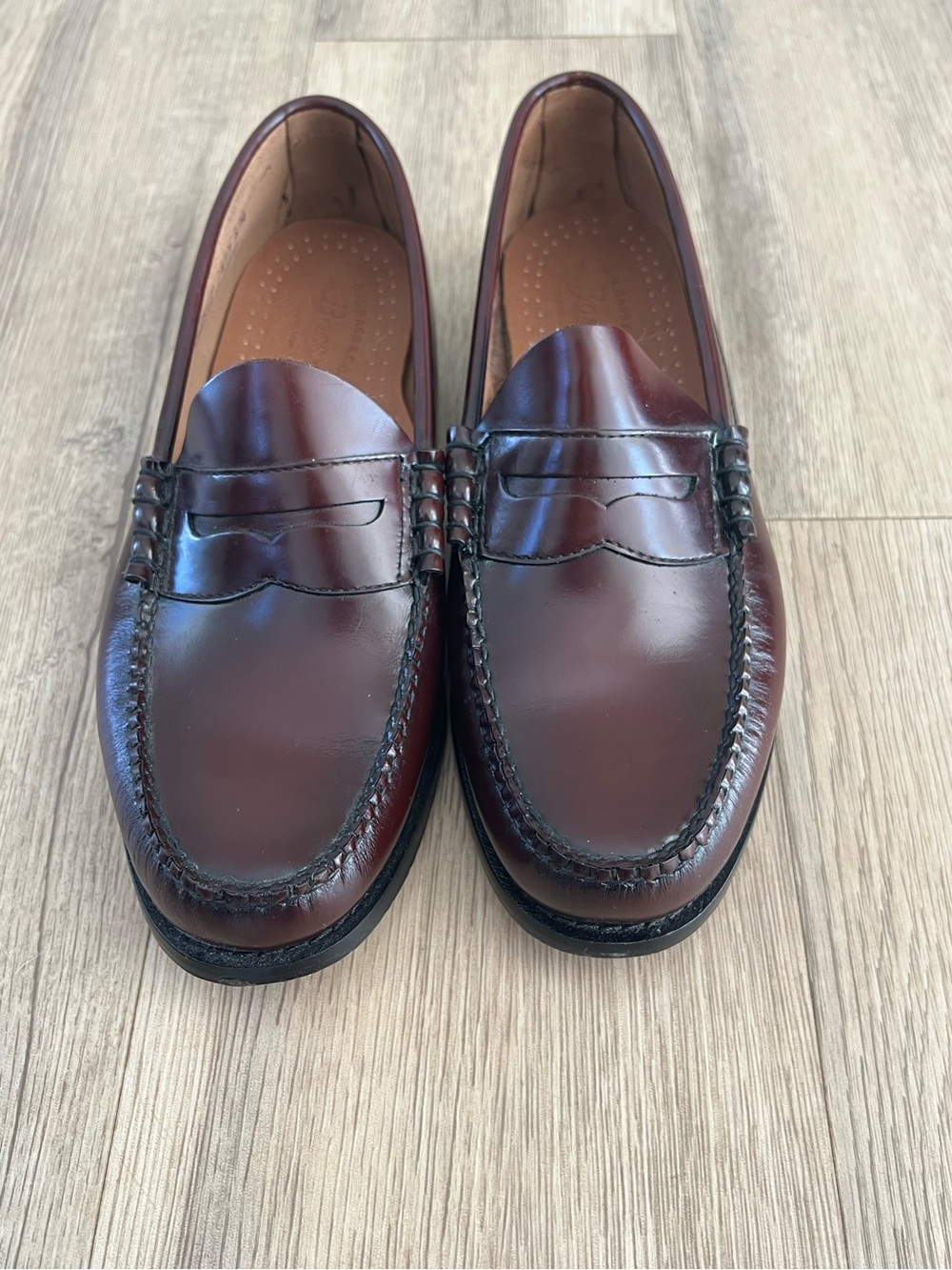 GH Bass & Co Weejun Heritage Moc Penny Brown Leather Loafers men’s 10.5